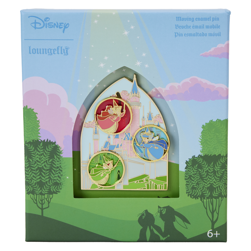 Sleeping Beauty Castle Three Good Fairies Stained Glass 3