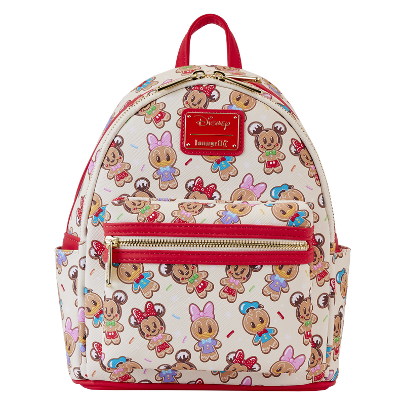 Mickey x26 Friends Gingerbread Cookie All-Over Print Mini Backpack With Ear Headband