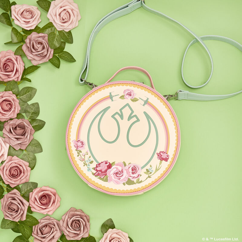 Star Wars Rebel Alliance Floral Round Convertible Mini Backpack x26 Crossbody Bag