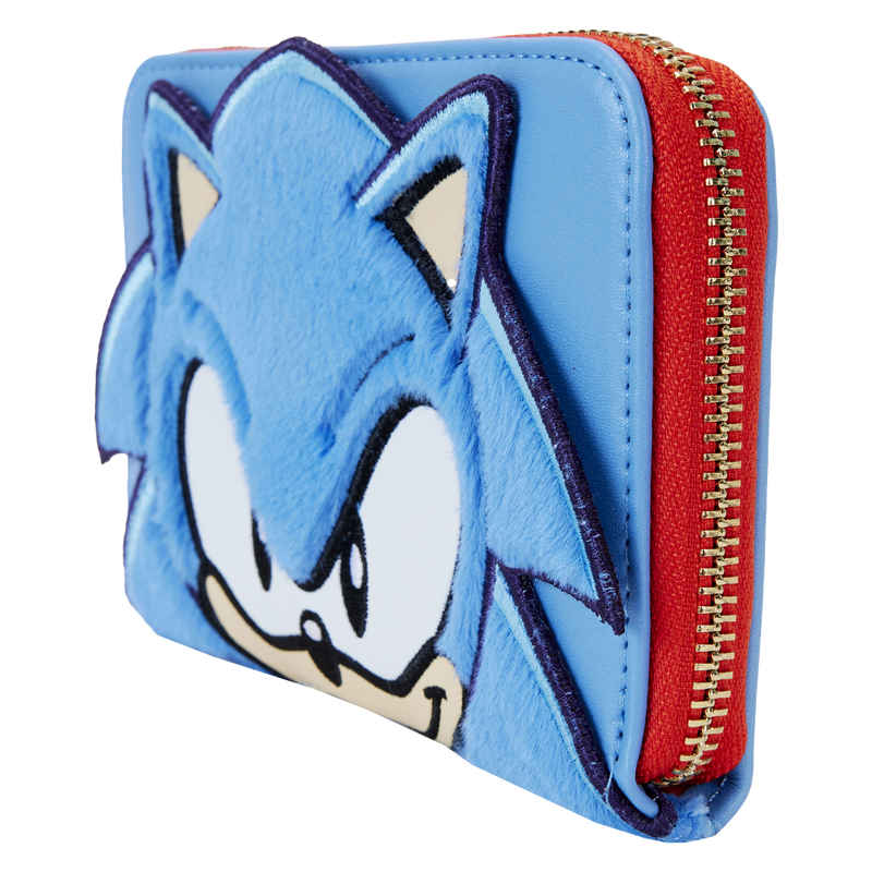 Sonic the Hedgehog Classic Cosplay Plush Zip Around Wallet