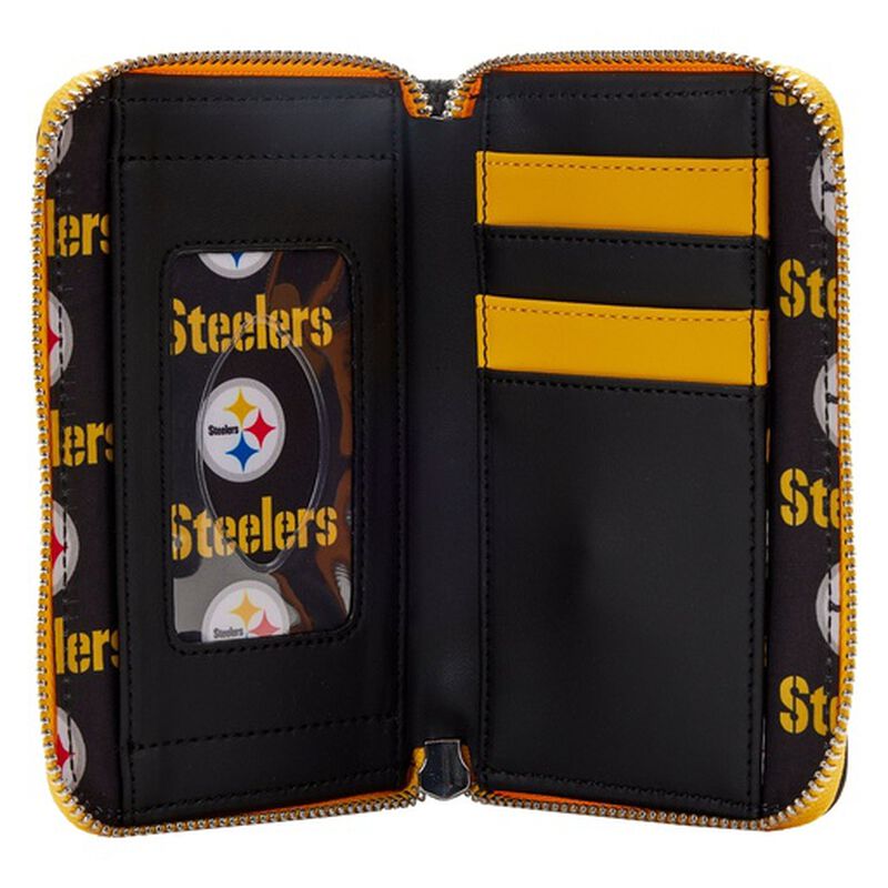 NFL Pittsburgh Steelers Patches Zip Around Wallet