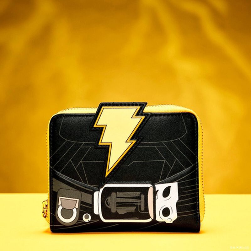 Black Adam Glow Cosplay Zip Around Wallet