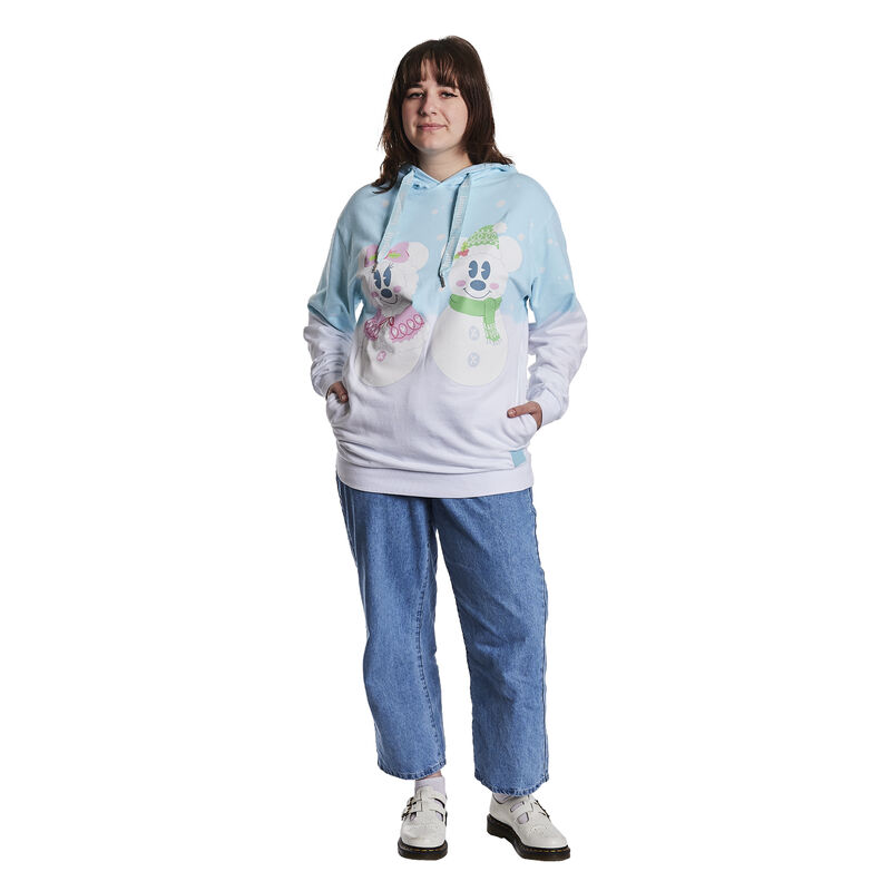 Mickey x26 Minnie Pastel Snowman Unisex Hoodie