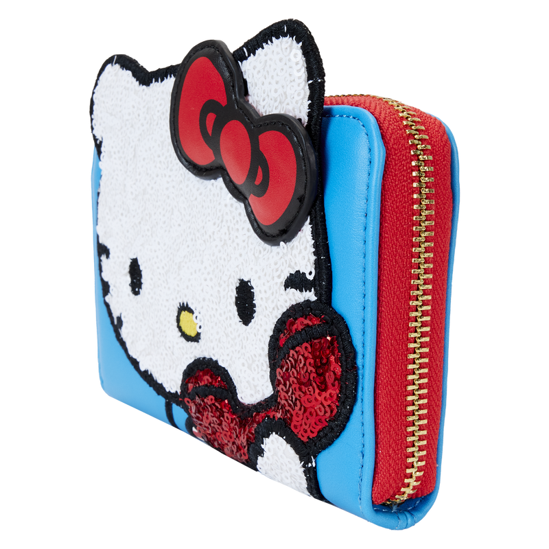 Sanrio Exclusive Hello Kitty 50th Anniversary Phone Sequin Cosplay Zip Around Wallet