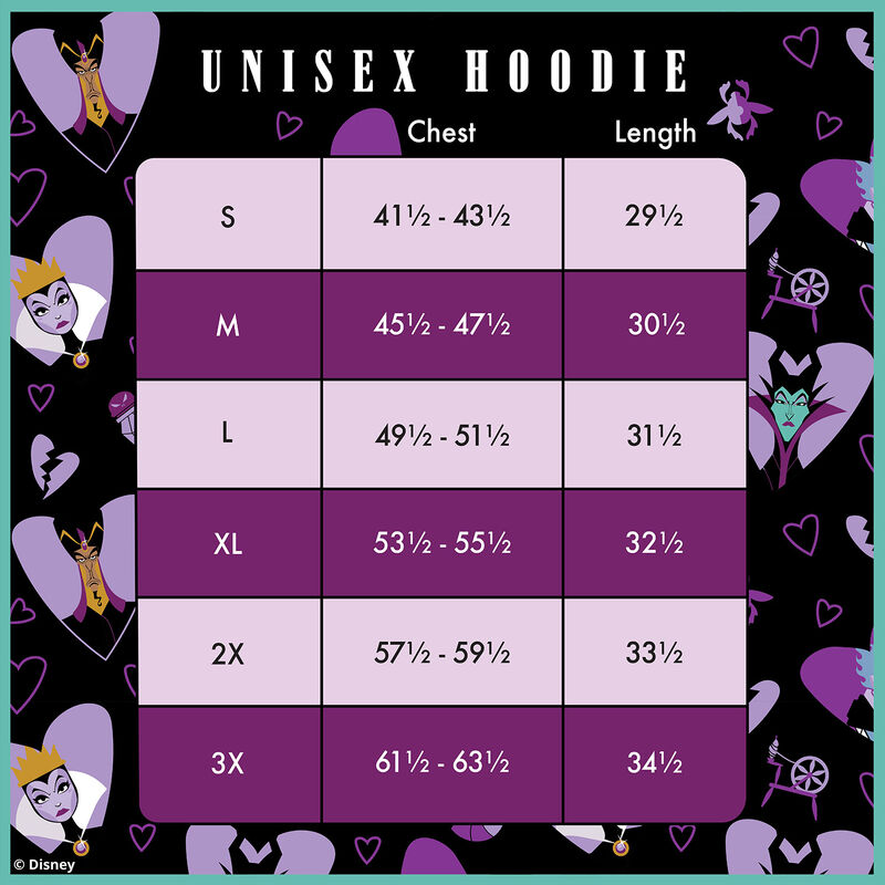 Disney Villains Curse Your Hearts Unisex Hoodie