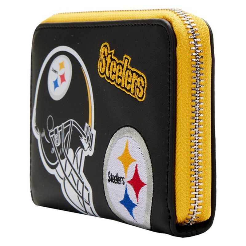 NFL Pittsburgh Steelers Patches Zip Around Wallet
