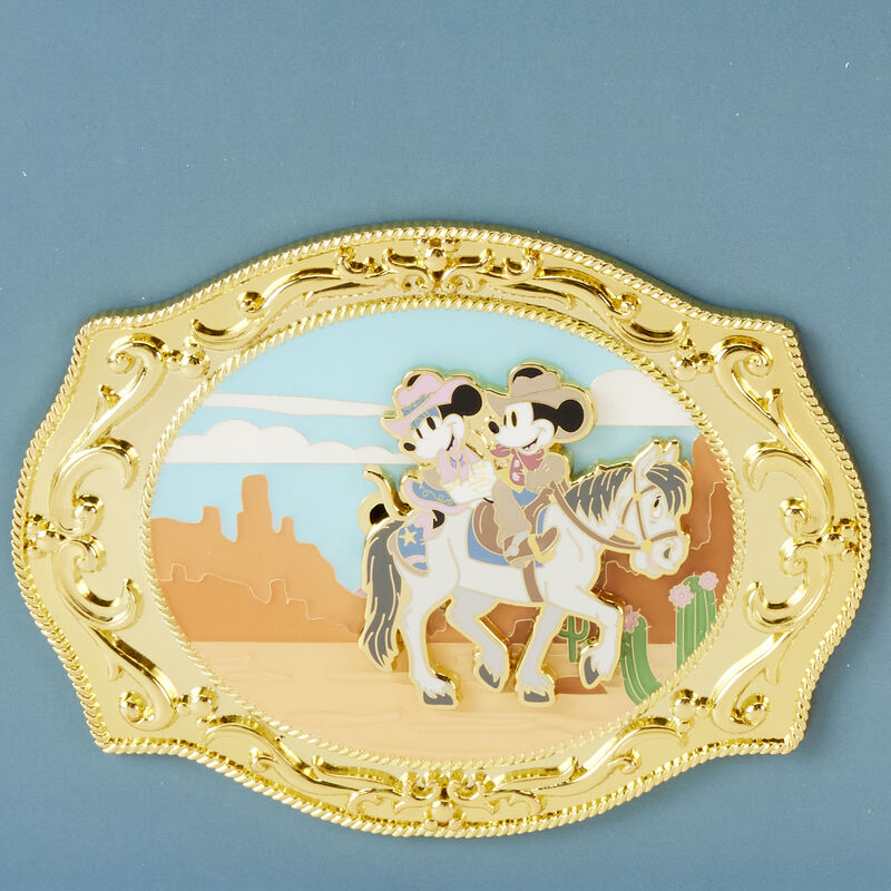 Western Mickey x26 Minnie Belt Buckle 3