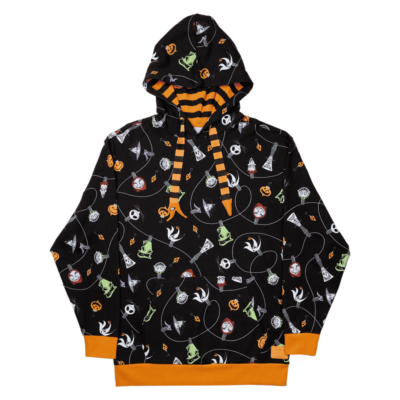 Nightmare Before Christmas Tree String Lights Unisex Hoodie