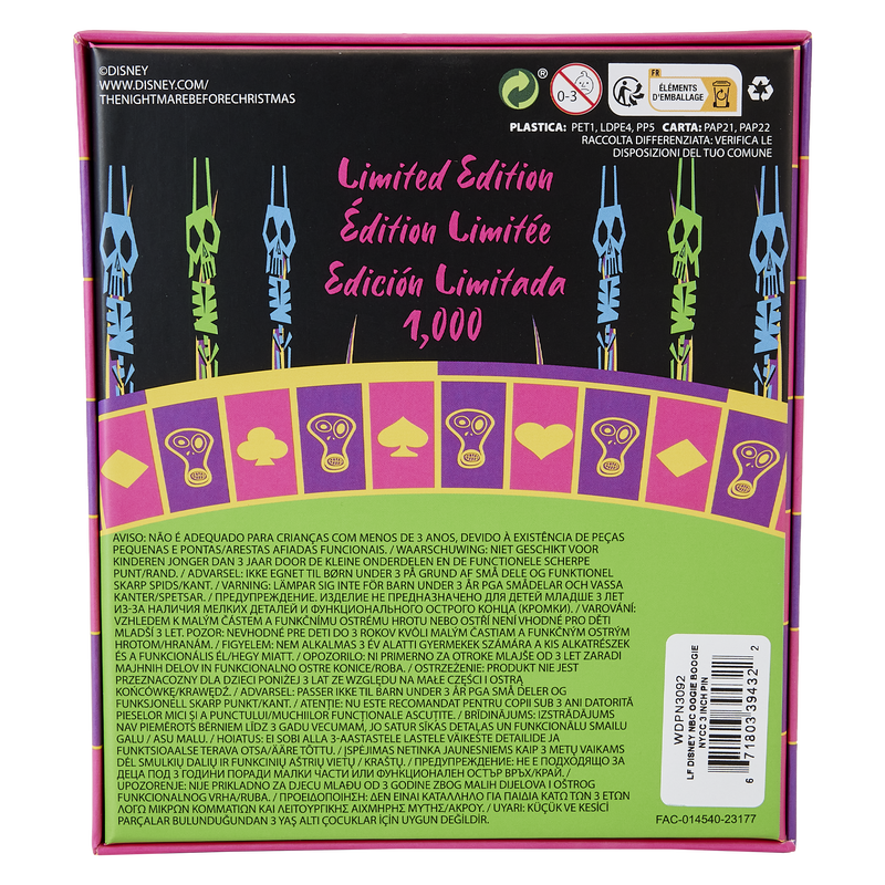 NYCC Limited Edition Funko Pop! By Loungefly Neon Oogie Boogie 3