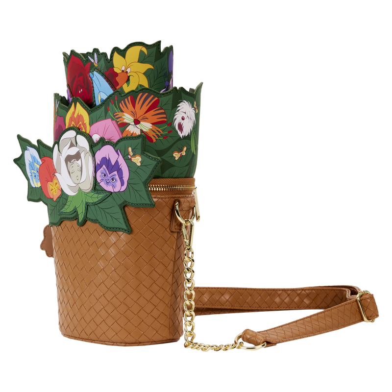 Alice In Wonderland Exclusive Singing Flower Basket Crossbody Bag