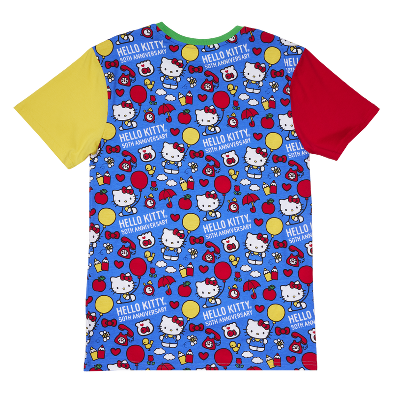 Sanrio Hello Kitty 50th Anniversary All-Over Print Unisex Tee