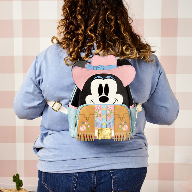 Western Minnie Mouse Cosplay Mini Backpack