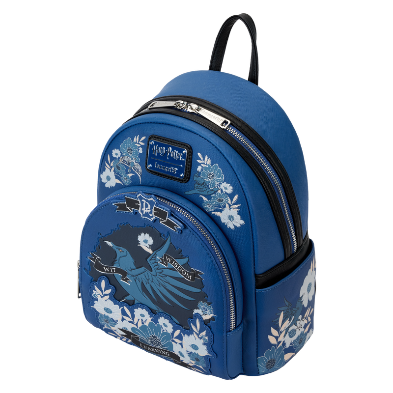Harry Potter Ravenclaw House Floral Tattoo Mini Backpack