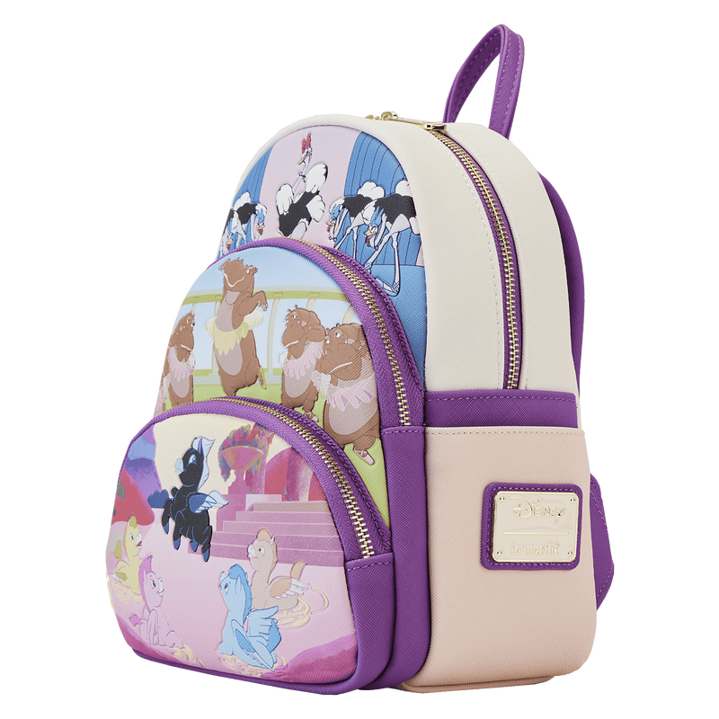 Fantasia Scenes Triple Pocket Mini Backpack