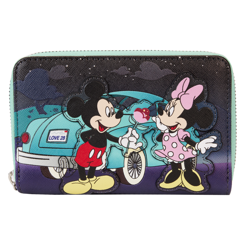 Mickey x26 Minnie Date Night Drive-In Zip Around Wallet