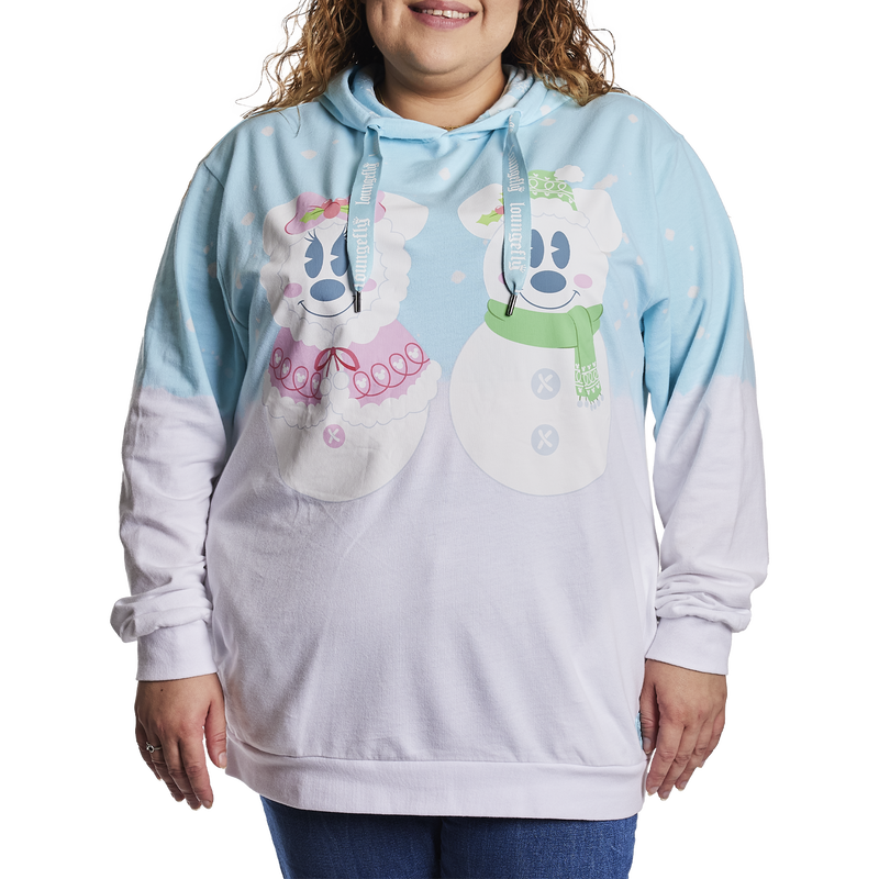 Mickey x26 Minnie Pastel Snowman Unisex Hoodie
