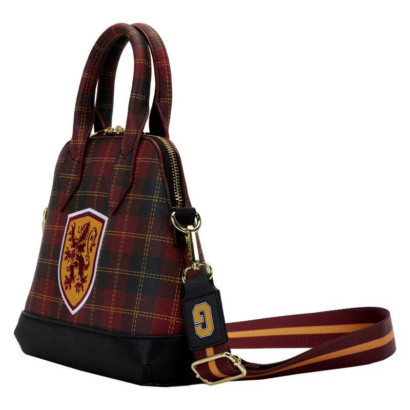 Harry Potter Gryffindor Patch Varsity Plaid Crossbody Bag