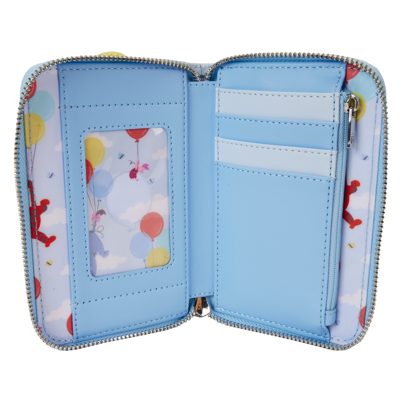 Winnie the Pooh x26 Friends Floating Balloons Zip Around Wallet