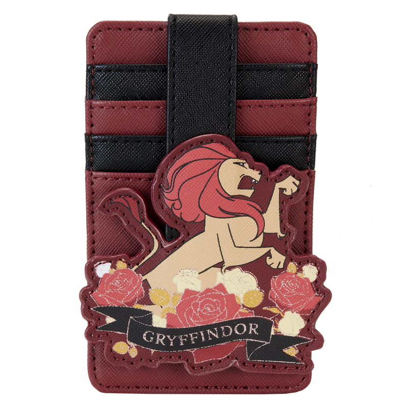 Harry Potter Gryffindor House Floral Tattoo Card Holder