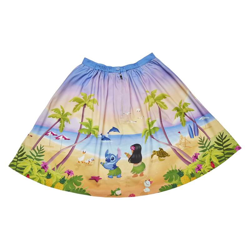 Stitch Shoppe Lilo x26 Stitch Beach Scene Sandy Skirt