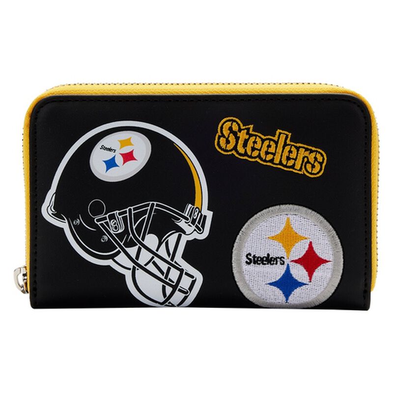 NFL Pittsburgh Steelers Patches Zip Around Wallet