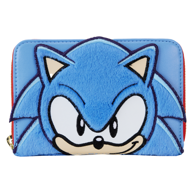 Sonic the Hedgehog Classic Cosplay Plush Zip Around Wallet