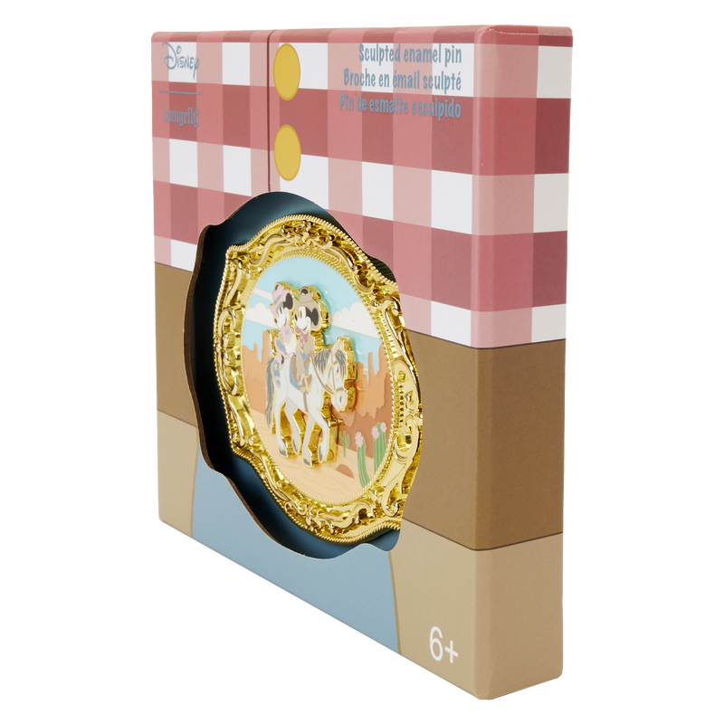 Western Mickey x26 Minnie Belt Buckle 3