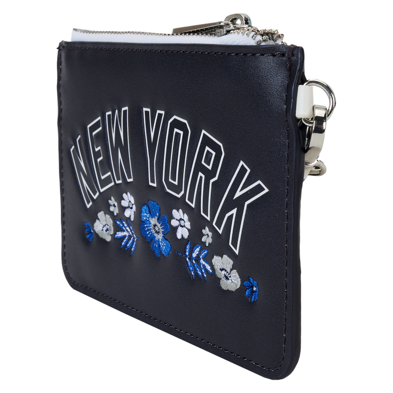 MLB New York Yankees Floral Card Holder Wristlet Clutch
