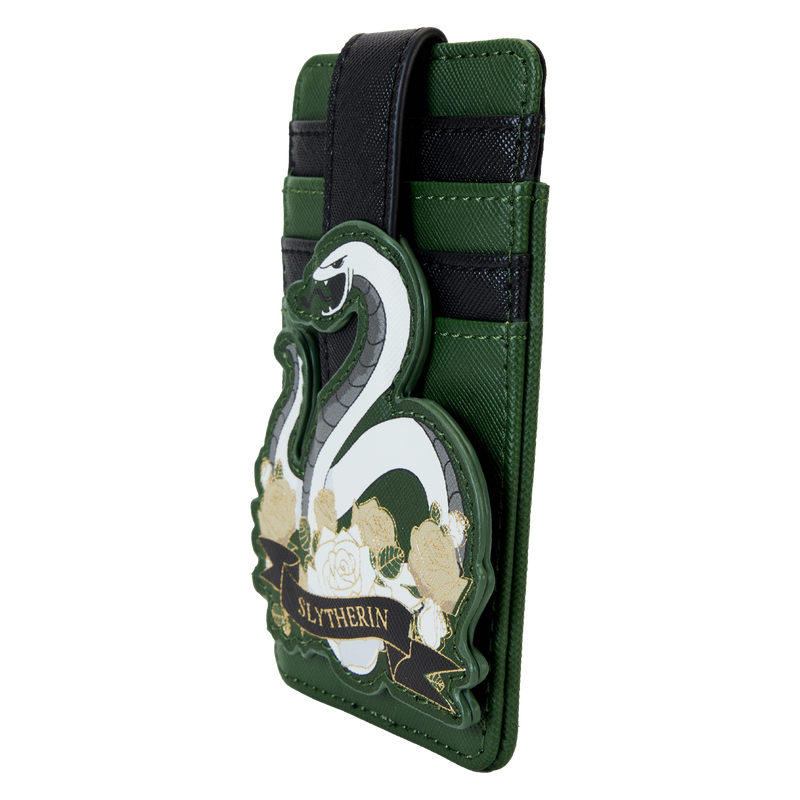 Harry Potter Slytherin House Floral Tattoo Card Holder