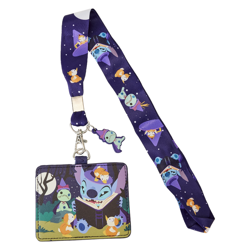 Stitch Spooky Stories Halloween Lanyard With Card Holder