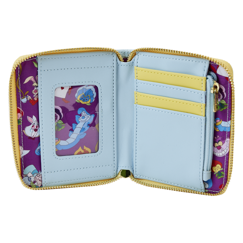 Alice in Wonderland Cameo Zip Around Wallet