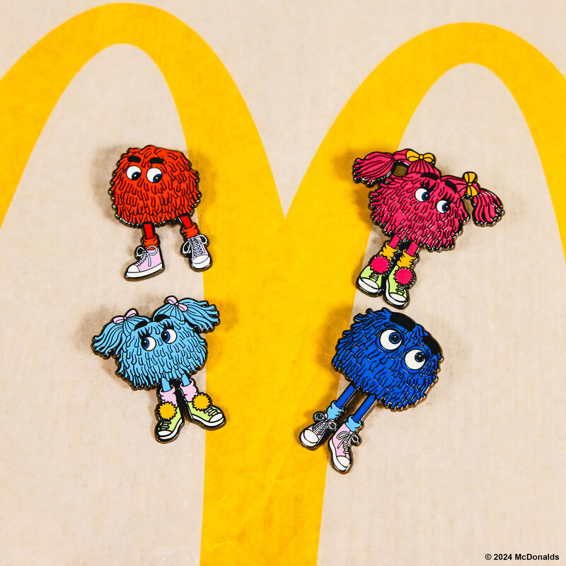 McDonald's Vintage Fry Kids 4-Piece Pin Set