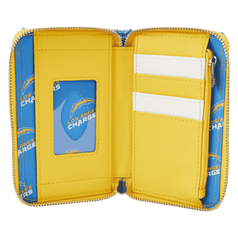 NFL Los Angeles Chargers Sequin Zip Around Wallet