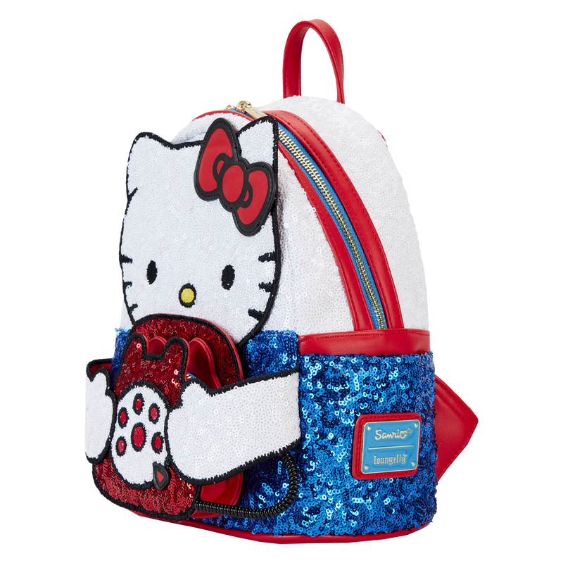 Sanrio Exclusive Hello Kitty 50th Anniversary Phone Sequin Cosplay Mini Backpack