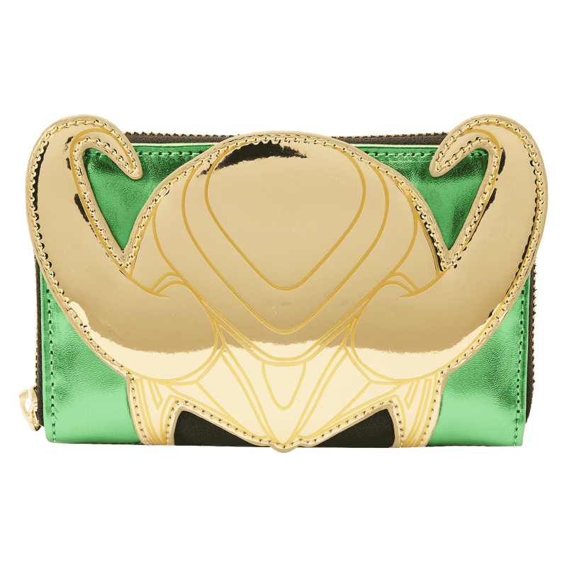 Marvel Metallic Loki Cosplay Zip Around Wallet