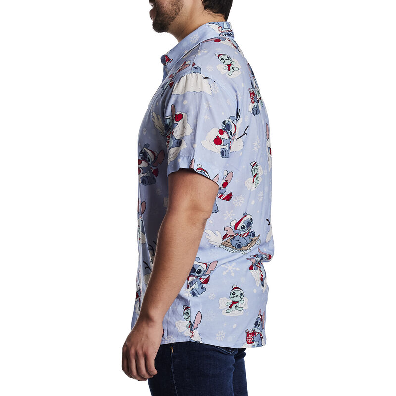 Stitch Holiday Snow Camp Shirt