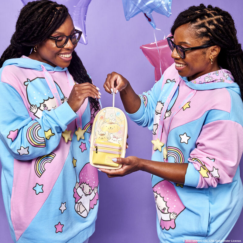 Sanrio Pompompurin x26 Macaroon Carnival Stationery Mini Backpack Pencil Case