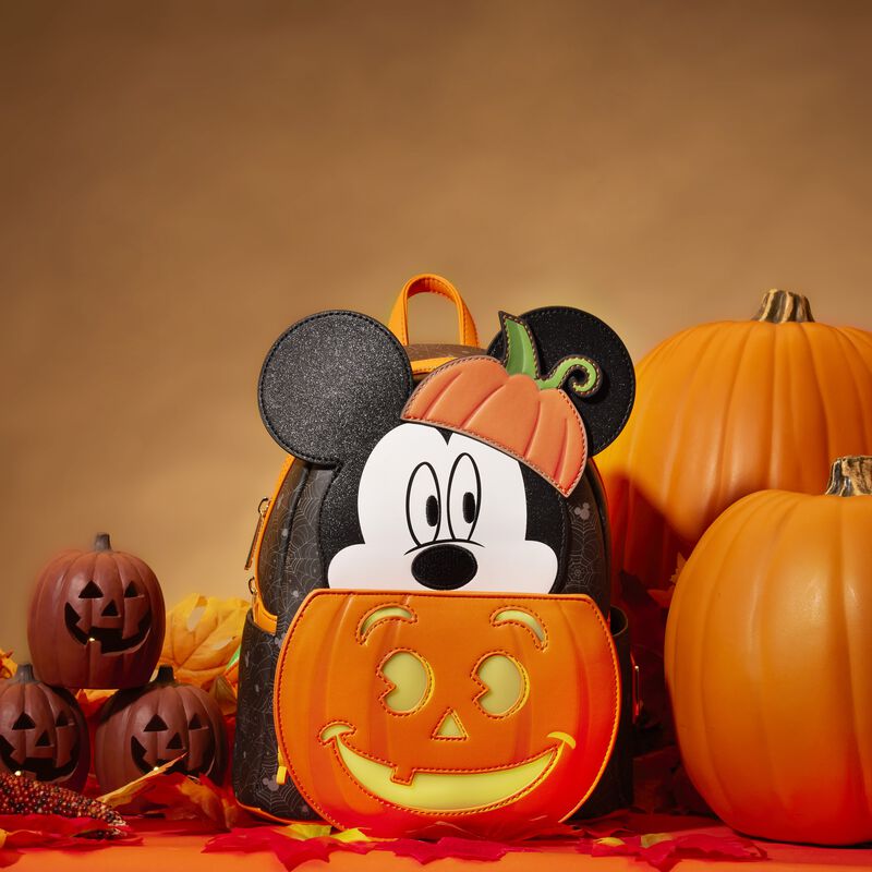 Mickey Mouse Pumpkin Light Up Mini Backpack