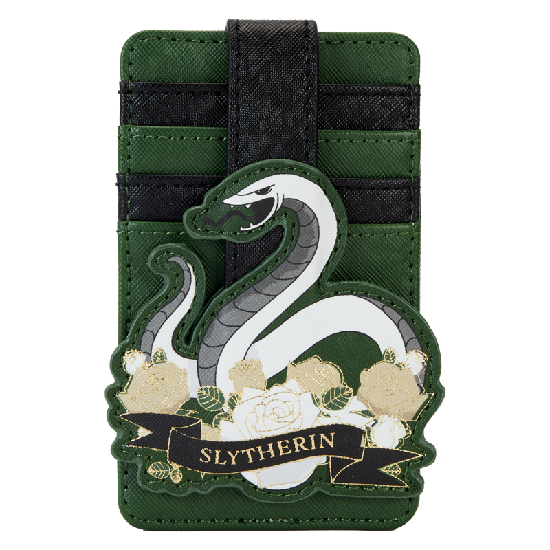 Harry Potter Slytherin House Floral Tattoo Card Holder