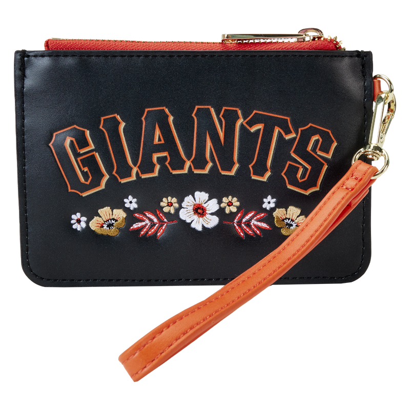MLB San Francisco Giants Floral Card Holder Wristlet Clutch