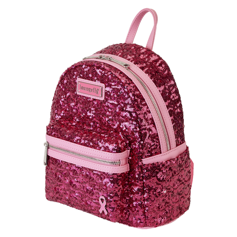 Breast Cancer Research Foundation Exclusive Pink Ribbon Sequin Mini Backpack