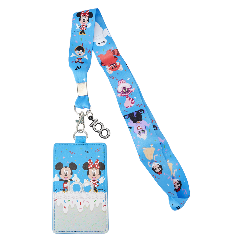 Disney100 Anniversary Celebration Cake Lanyard With Card Holder