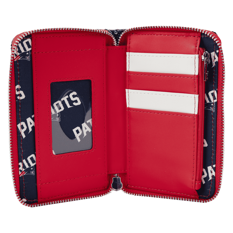 NFL New England Patriots Sequin Zip Around Wallet