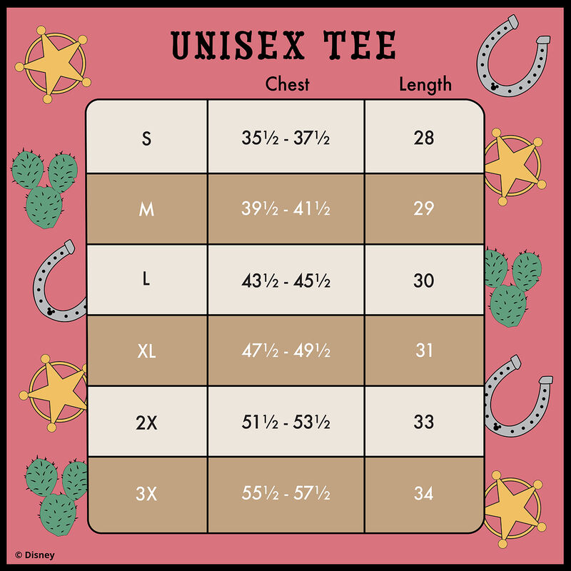 Western Mickey x26 Minnie Lasso All-Over Print Unisex Tee