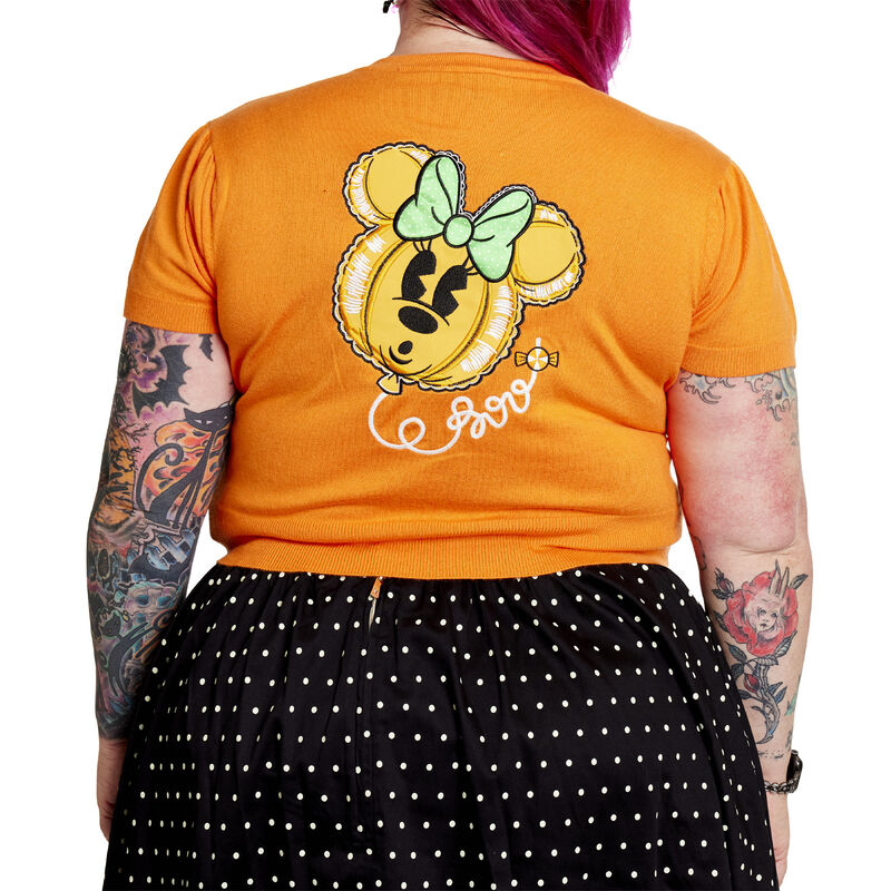 Stitch Shoppe Minnie Mouse Pumpkin Balloon Domonique Cardigan