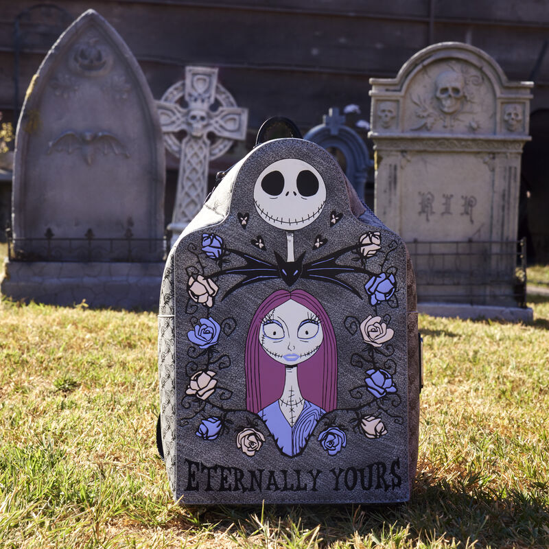 Nightmare Before Christmas Jack x26 Sally Eternally Yours Tombstone Mini Backpack