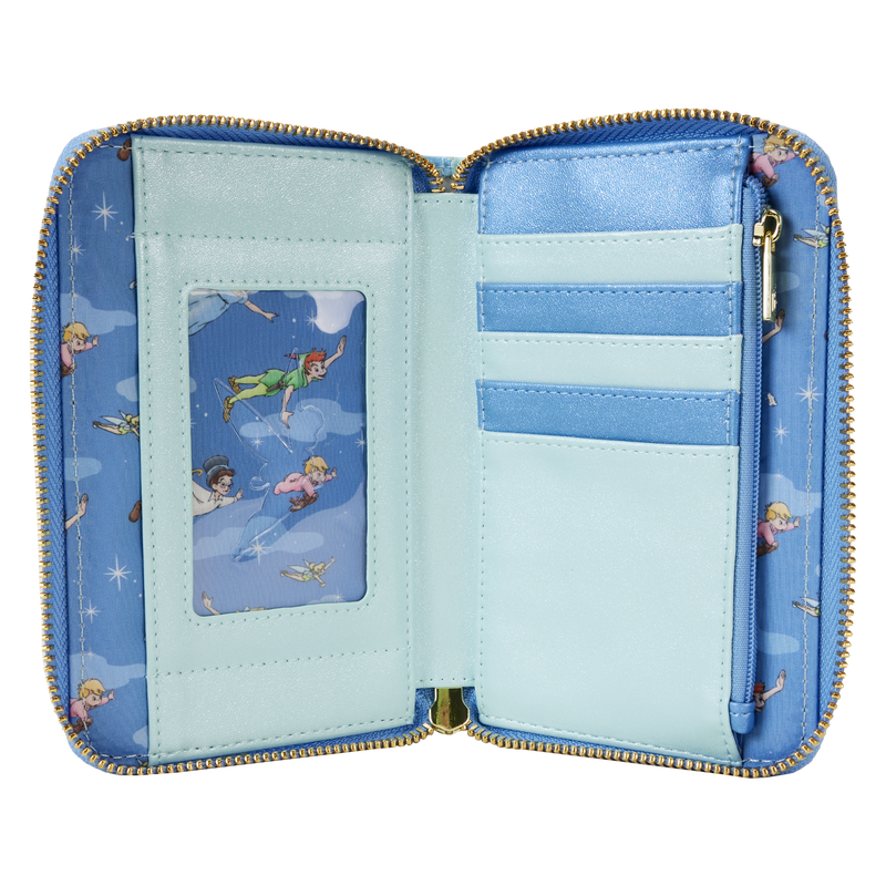Peter Pan You Can Fly Glow Zip Around Wallet