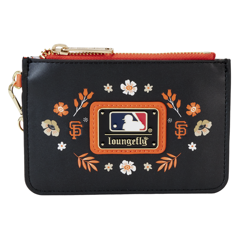 MLB San Francisco Giants Floral Card Holder Wristlet Clutch