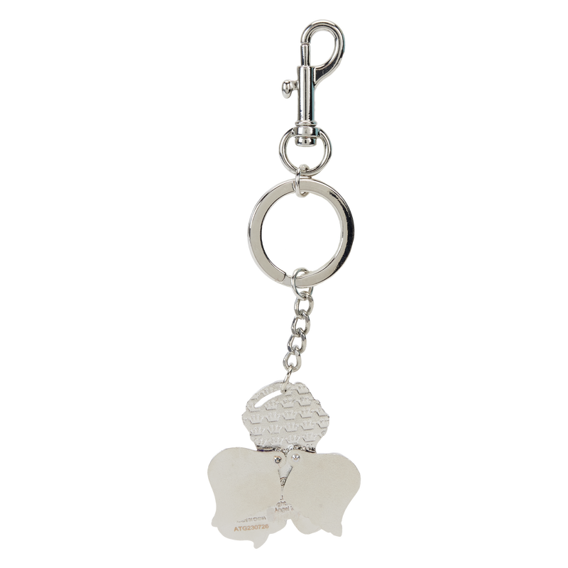 Lisa Frank Holographic Glitter Angel Kitty Moving Keychain