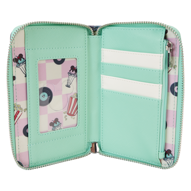Mickey x26 Minnie Date Night Drive-In Zip Around Wallet